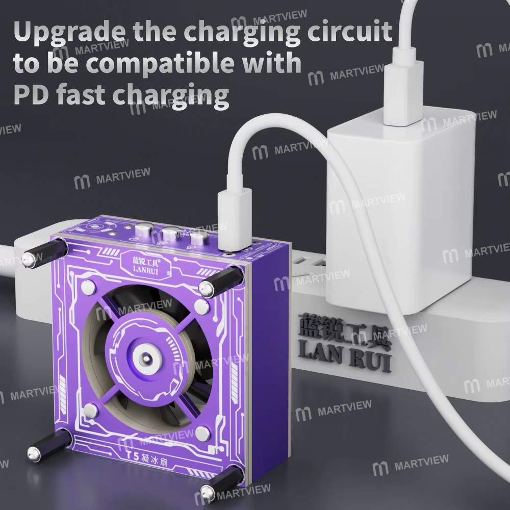 lanrui t5-2-in-1-3w-uv-curing-fast-heat-dissipation-ice-fan-5