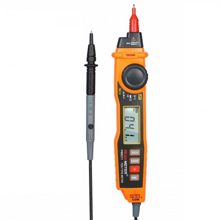 PEAKMETER PM8211 Pen-type Digital Multimeter with NVC Non-Contact DC / AC Voltage Current Continuity Measurement Auto Manual Range Data Hold