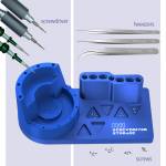 mechanic r11-tweezer-screwdriver-aluminum-alloy-storage-rack-with-phone-holder-function-4