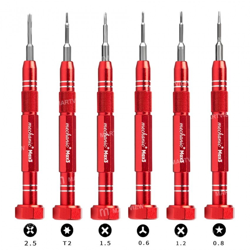 Mechanic Max 3 Non-slip High Precision Aluminum Alloy 3D Screwdriver for Mobile Phone Repair