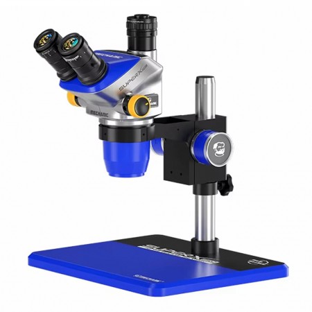 Mechanic Super X Pro-B11 6.5X-52X Continuous Zoom Trinocular Stereo Microscope for PCB Repair