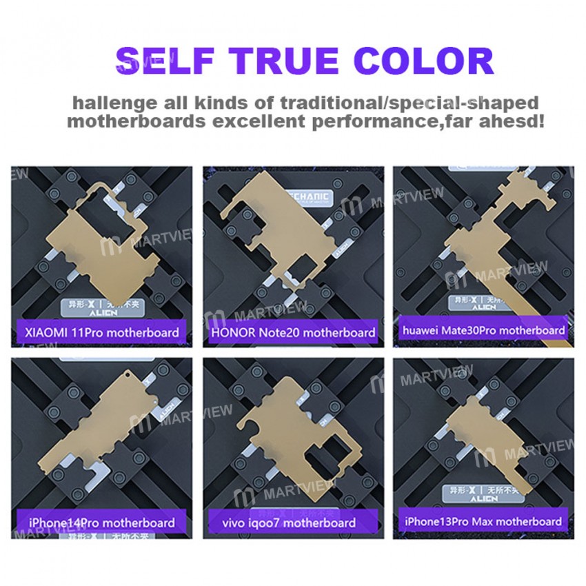 mechanic alien-special-shaped-x-360-rotation-universal-contract-mobile-motherboard-fixture-6