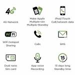 ikos k7-dual-sim-dual-standby-sim-adapter-with-bluetooth-wifi-function-for-all-iphone-7