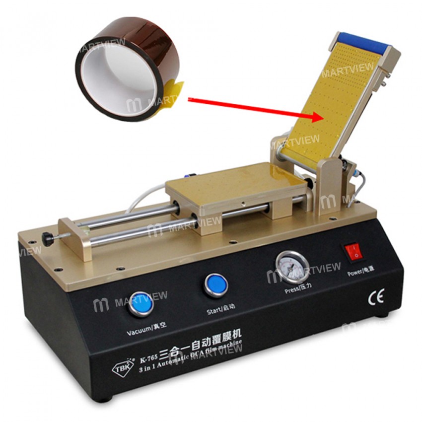 TBK-765 3-in-1 7-inch LCD Automatic OCA Laminating Machine Build with Vacuum Pump and Air Compressor