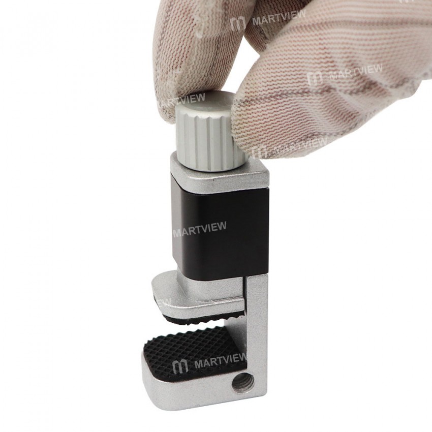 Adjustable LCD Display Screen Alloy Fastening Clamp Clip for iPhone / IPad / Tablet