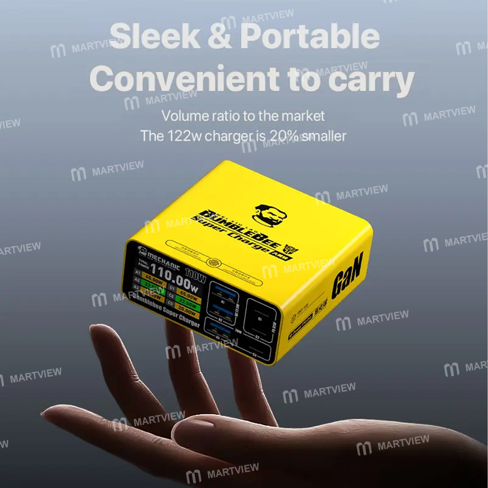 mechanic m-power-110-pro-bumblebee-gan-multi-port-fast-charging-usb-type-c-qc-pd-charging-station-5