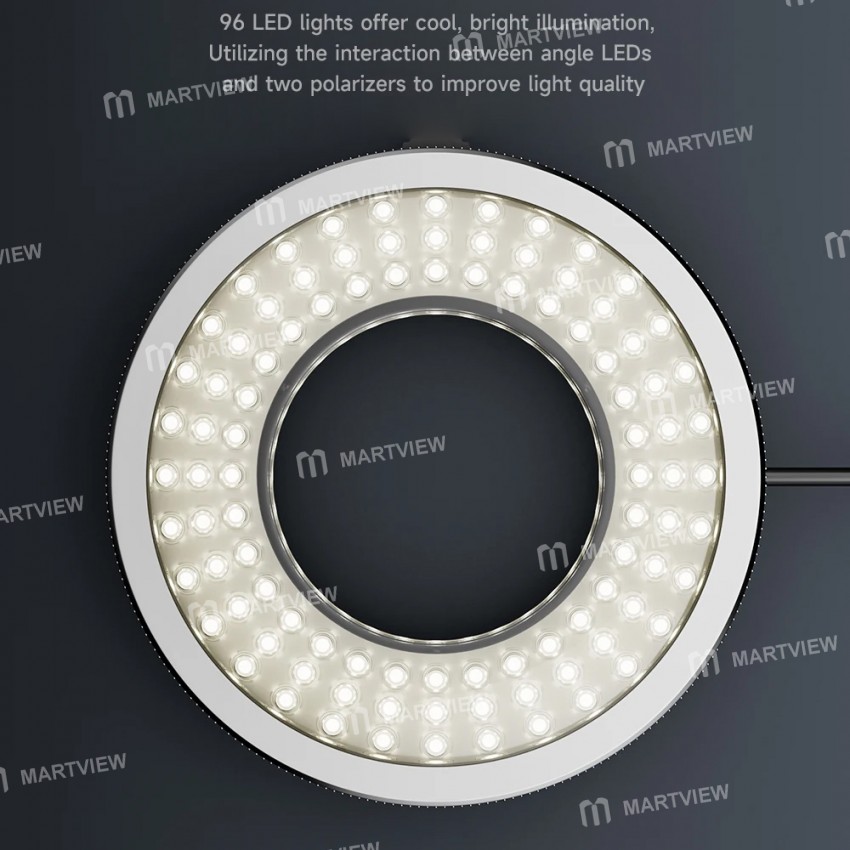 IFixes IL37 Microscope Polarized Optical System LED Illuminating Ring Light 96pcs Led Light Beads Microscope Glareproof Lights Source I4293794488