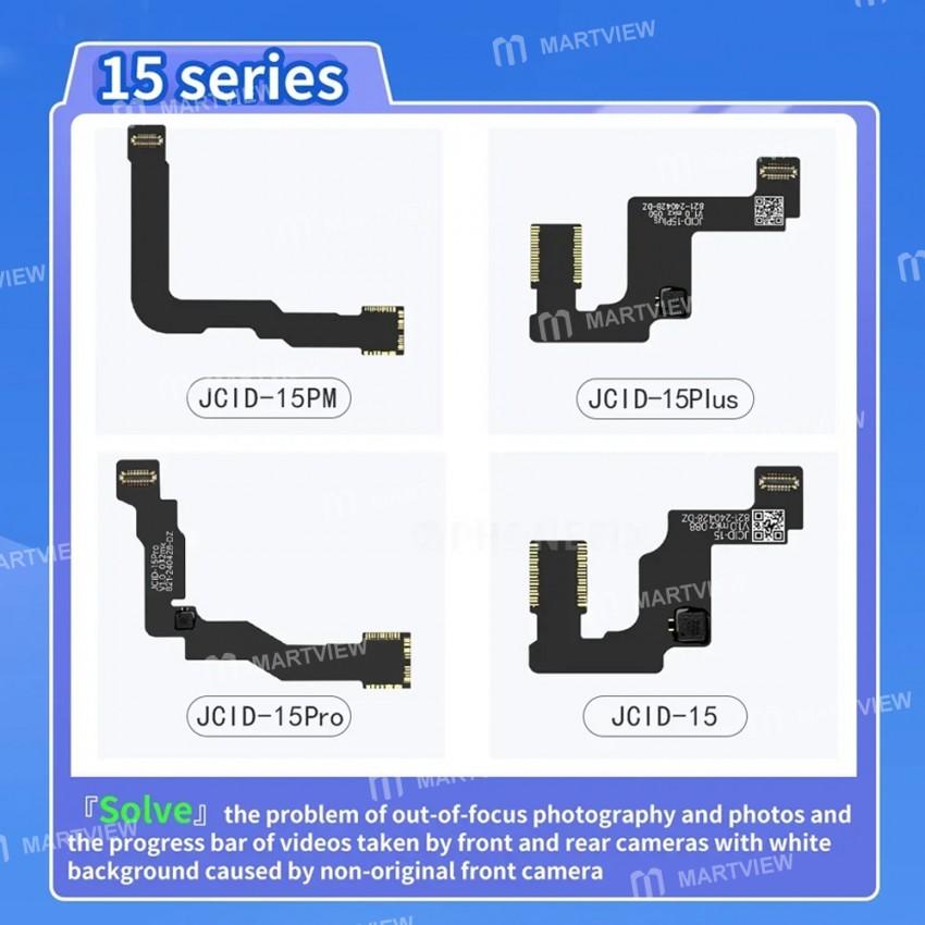 jcid v1se-v1s-pro-front-camera-repair-adaptor-flex-cable-works-for-iphone-14-to-15-pro-max-4