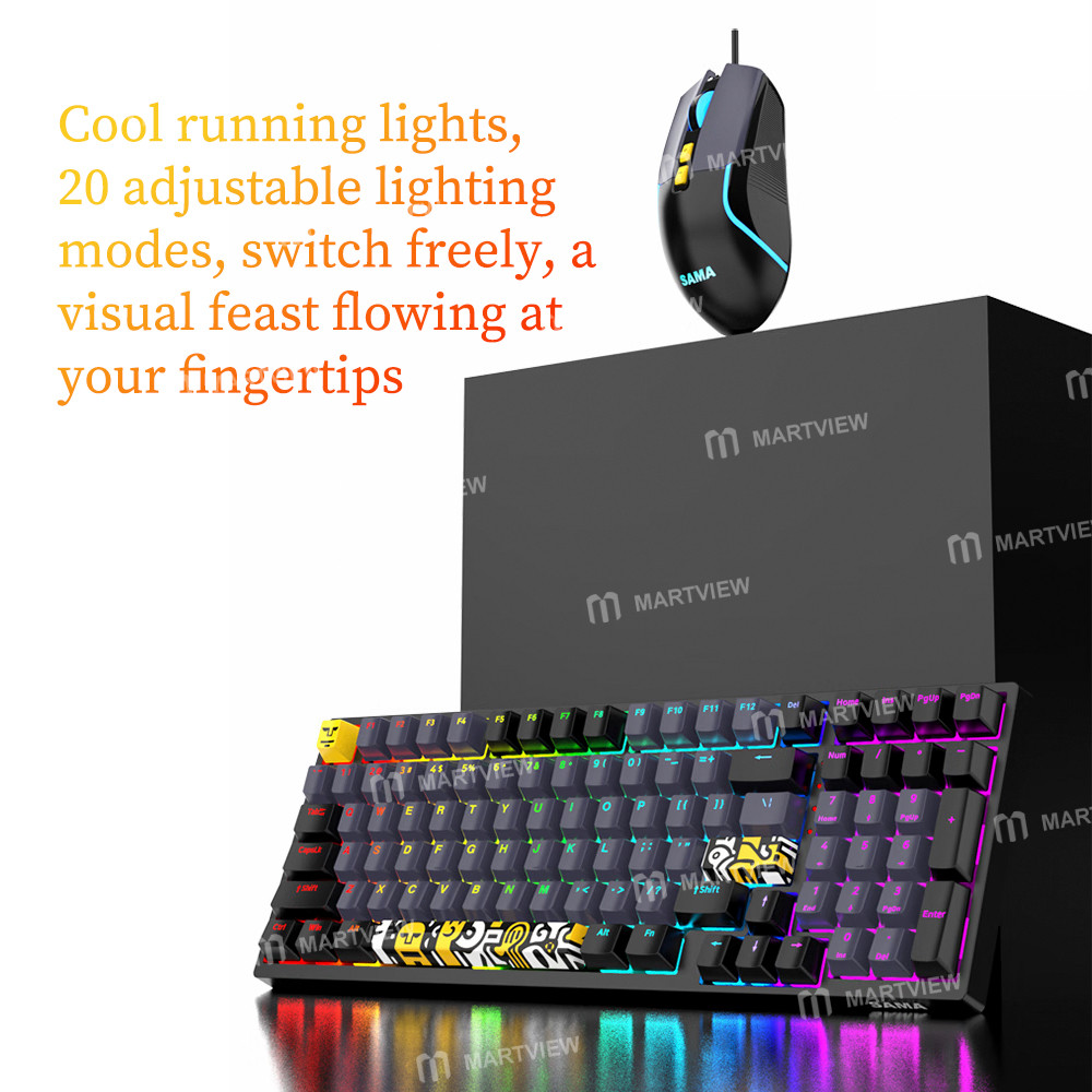 sama gw3000-7d-function-keys-4-stage-dpi-rgb-mechanical-switch-keyboard-with-mixed-colors-12
