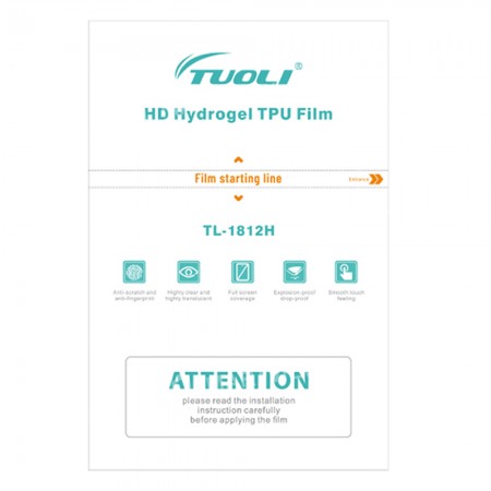 TuoLi 18x12cm HD / Matte Hydrogel Mobile Phone Protector Film for SS-890C Cutting Machine - 50Pcs