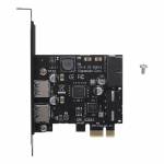 STW-3002 NEC Chip PCI-E to USB 3.0 2-Port PCI Expansion Card with 19-Pin Connector for Win XP/7/8