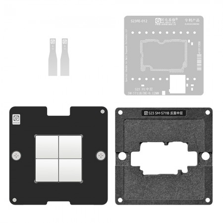 Amaoe Reverse Middle Layer BGA Reballing Stencil Platform Set for Samsung S23 FE SM-S711B