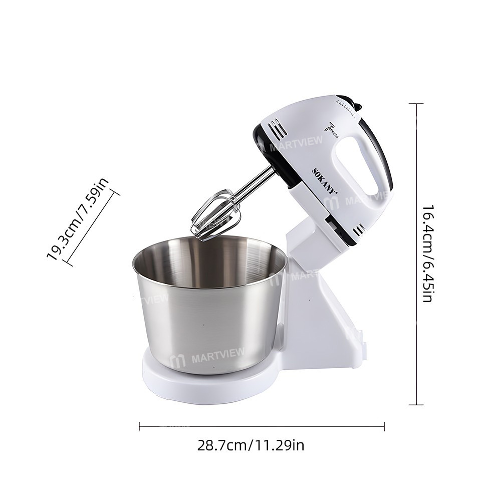 sokany 6620-electric-stand-mixer-176-quart-250w-7-speeds-portable-with-dough-hook-for-daily-kitchen-