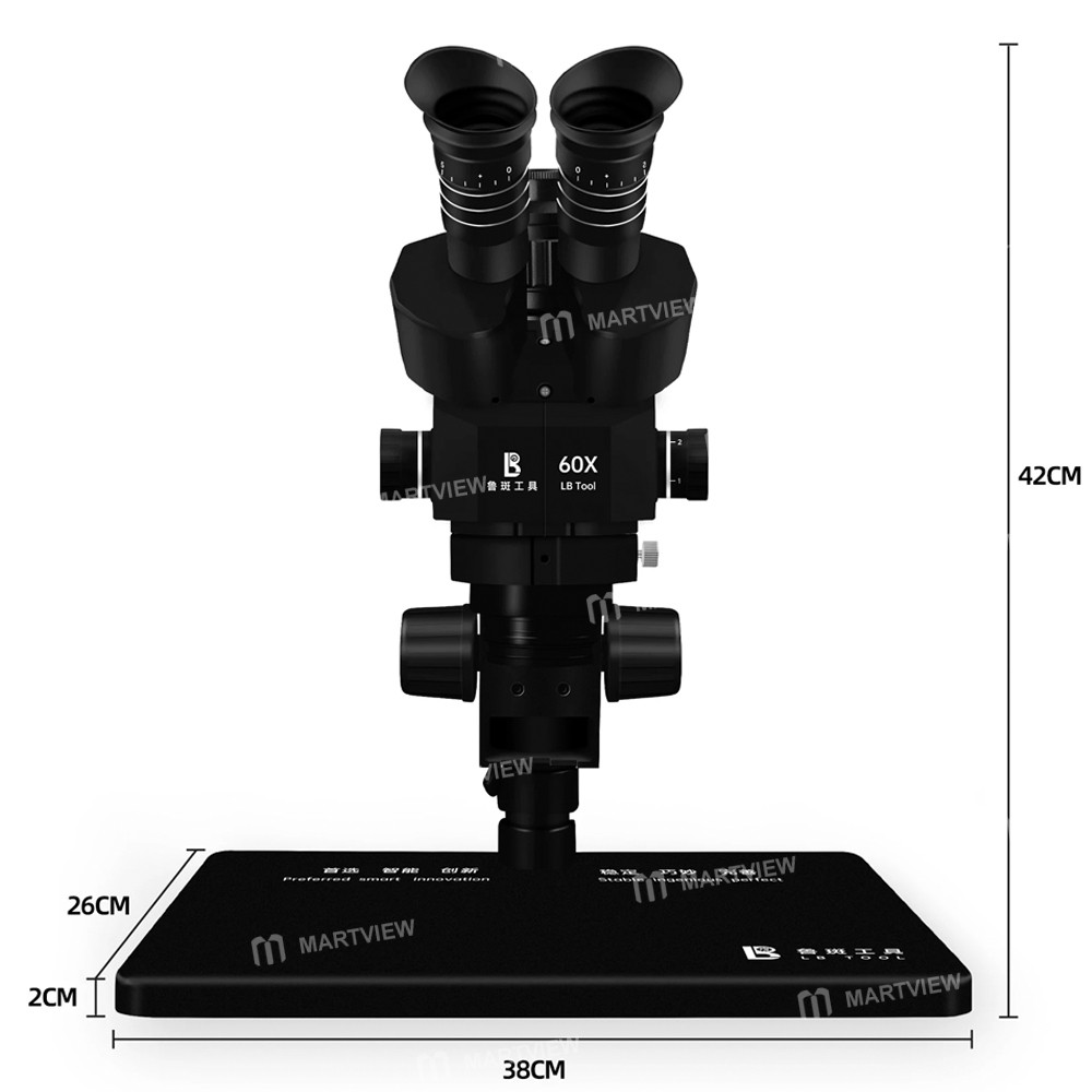 luban lb-60x-660x-trinocular-stereo-microscope-support-diopter-adjustment-for-pcb-soldering-repair-9