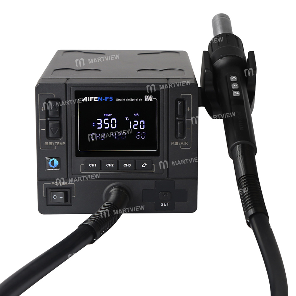 aifen f5-1000w-digital-display-industrial-grade-hot-air-gun-bga-rework-station-2