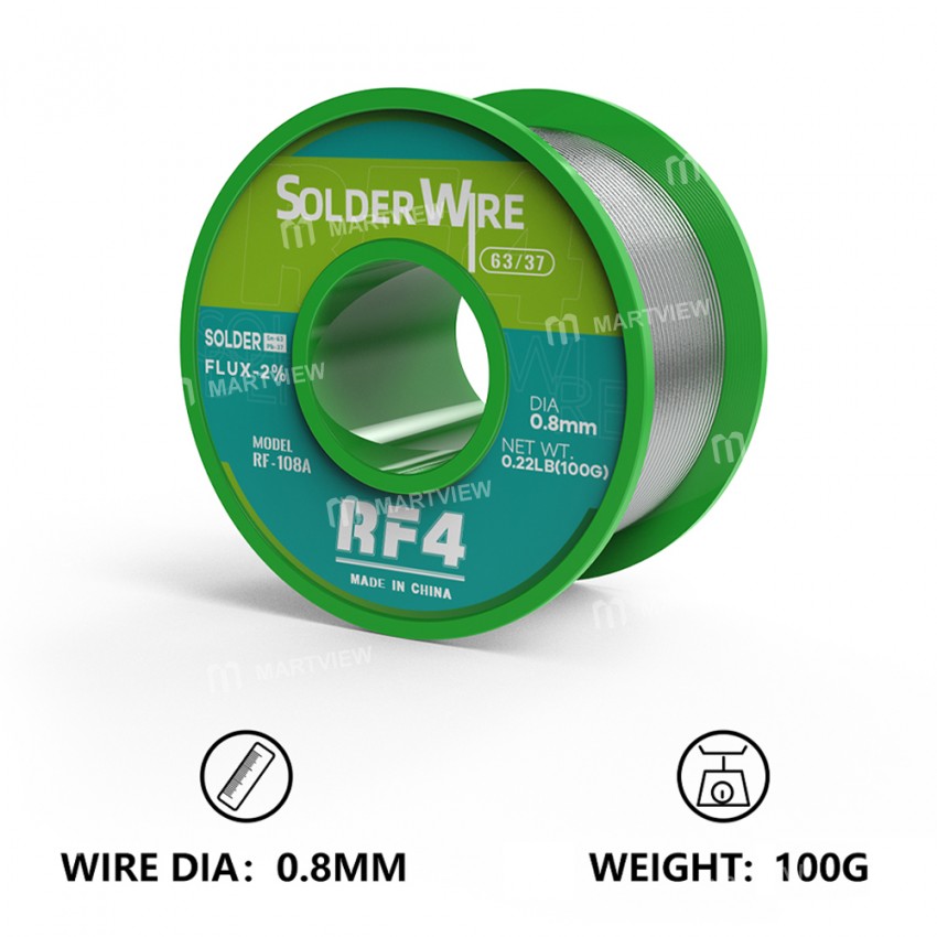 rf4 rf-108a-100g-08mm-63sn-lead-free-rosin-core-solder-tin-wire-5