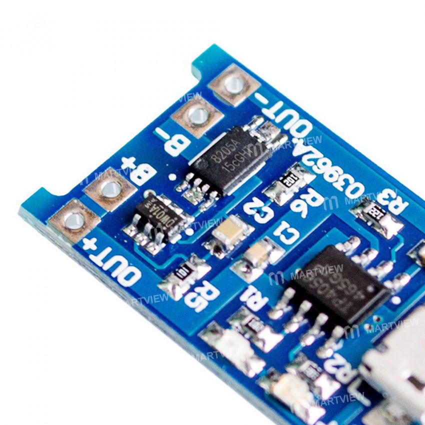 Micro USB 18650 Lithium Battery Charging Module with Protection Dual Function - 2Pcs