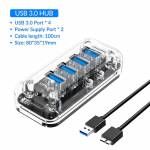 Orico Transparent Series 4 / 7 Port USB3.0 HUB with Dual Micro USB Power Interface Support OTG