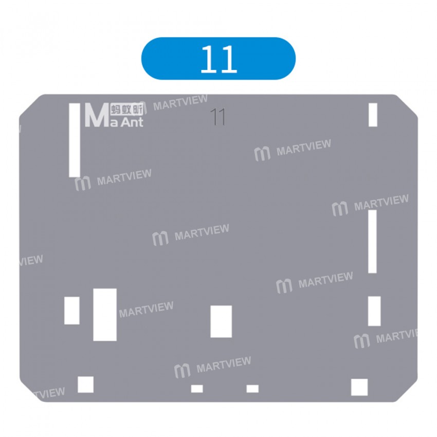 MaAnt LCD Screen Display IC Protection BGA Reballing Stencil for iPhone 11 to 13 Pro Max