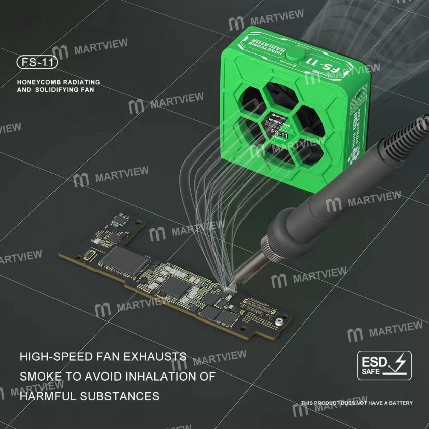 mijing fs-11-cooling-uv-curing--smoke-extraction-honeycomb-radiating-fan-7