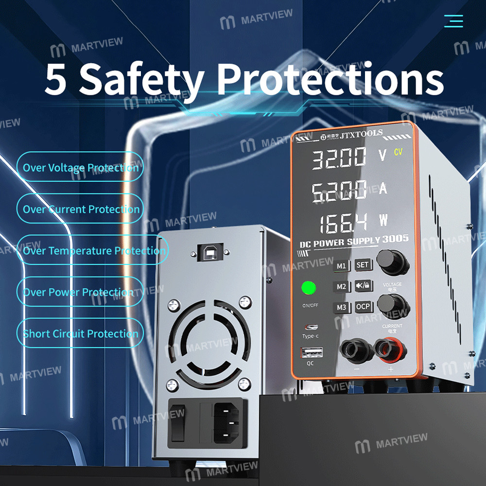 jtx 3005-multiple-protections-4-digit-display-adjustable-dc-power-supply-supports-pc-software-8
