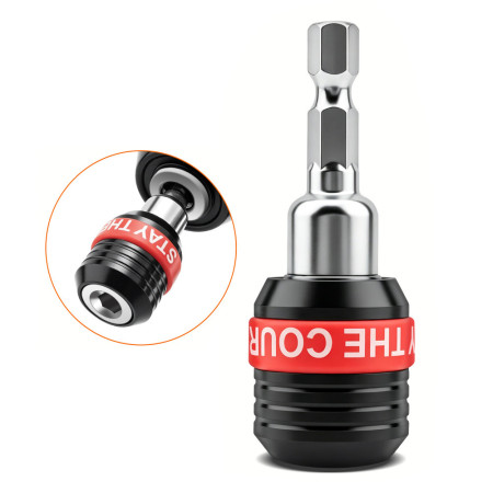 6.35mm Hexagonal Conversion Self-Locking Screwdriver Extension Bar with Screwdriver Socket Set