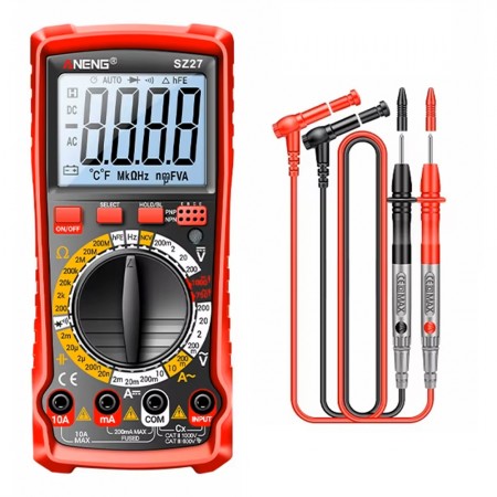 Aneng SZ27 Intelligent Digital AC / DC Multimeter with Diode Test / Transistor Test / NCV