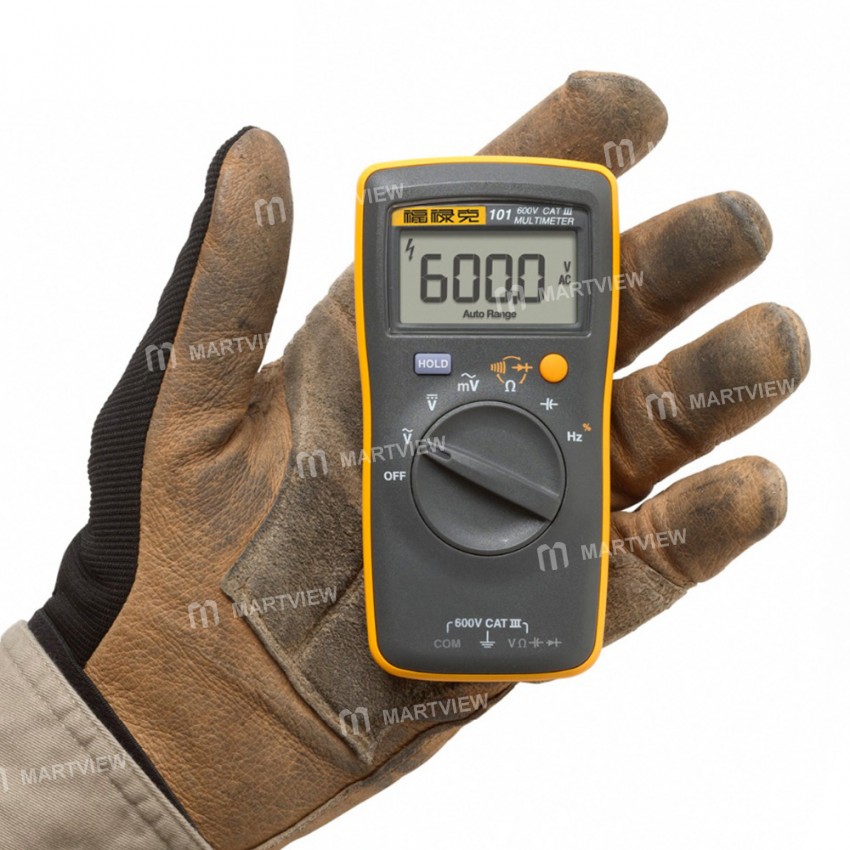 Fluke 101 Mini Auto Range Digital Multimeter for AC / DC Voltage Frequency Duty Cycle Test
