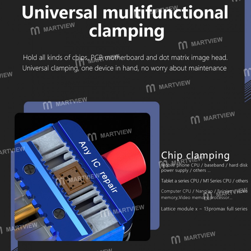 MaAnt Pro400 Universal Motherboard Chip BGA Double Shaft Tiger Clip for iPhone X to 13 Pro Max