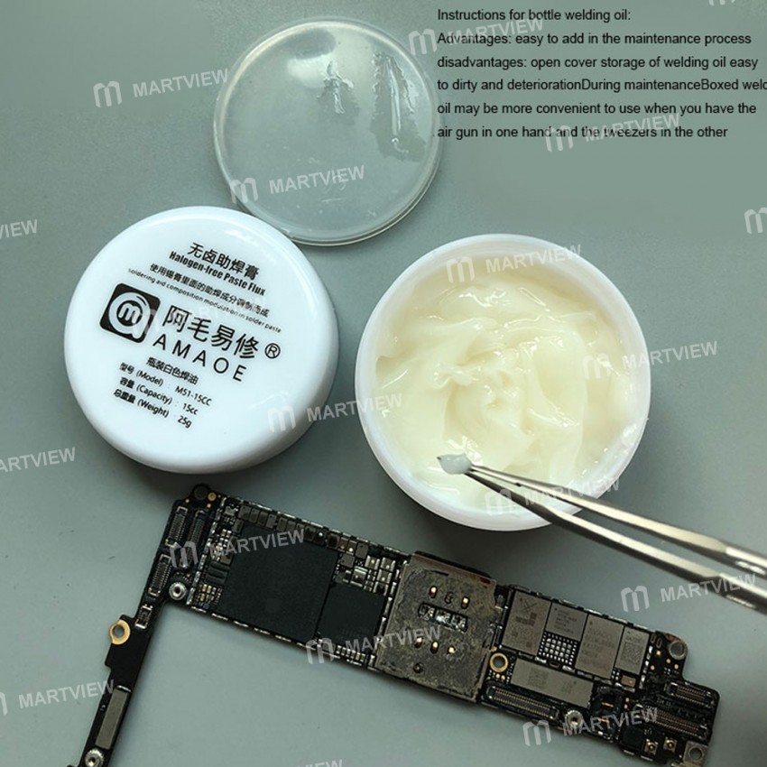 Amaoe BGA Halogen-Free Solder Paste Needle Barrel Booster Kit