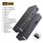 orico dka19-19-in-1-5gbps-type-c-hdmi-vga-rj45-sdtf-headphone-desktop-docking-station-1