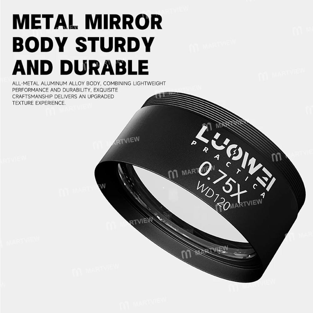 luowei wd120-055x-075x-high-refractive-index-hd-microscope-auxiliary-objective-4