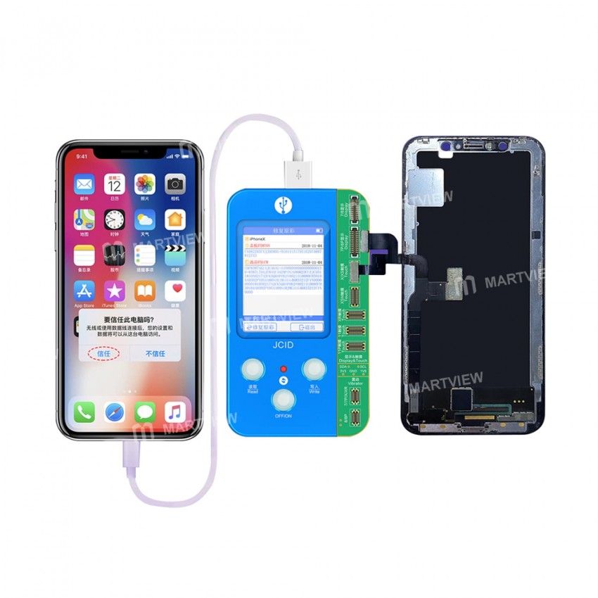 JC V1S Phone Code Reading Photosensitive Original Color Touch Screen Battery Fingerprint Serial Numb
