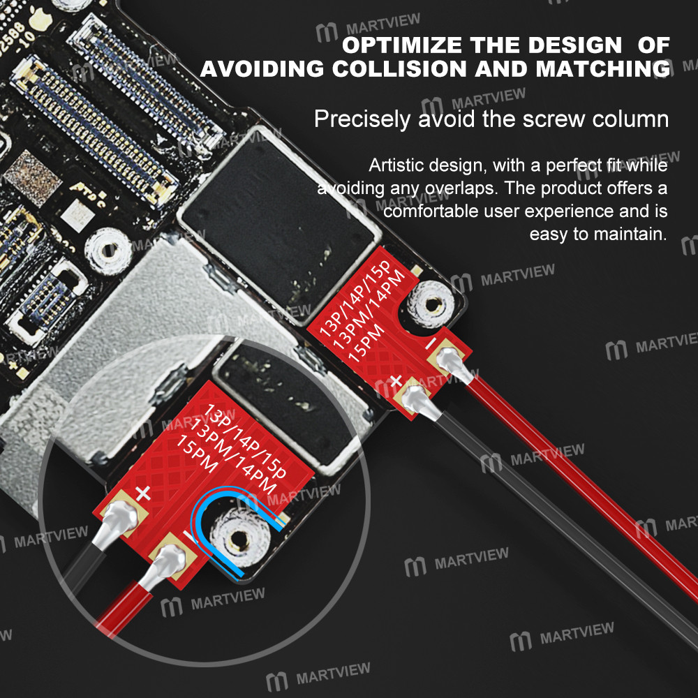 maant m080-motherboard-pcb-hard-buckle-battery-power-socket-for-iphone-8-to-17pro-max-4