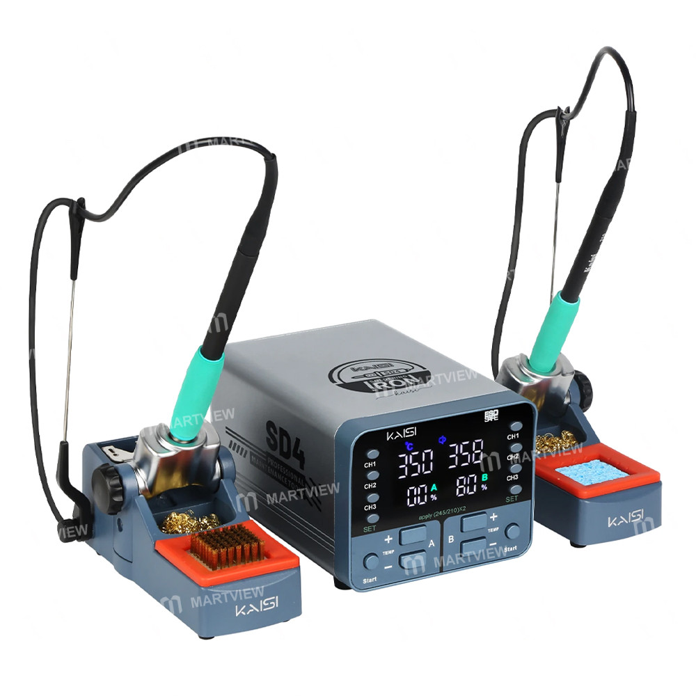 kaisi sd4-t210t245-dual-station-digital-display-soldering-station-for-motherboard-pcb-welding-repair