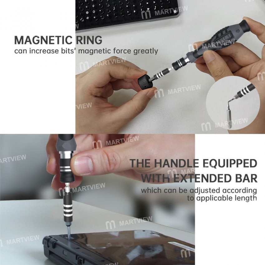 Jakemy JM-8176 106-in-1 CR-V Bits Precision Magnetic Multifunction Screwdriver Set