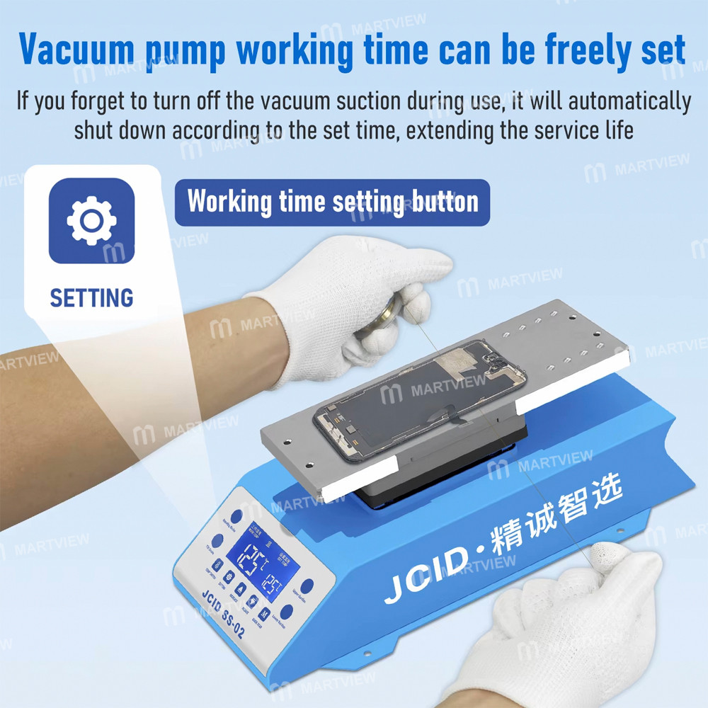 jcid ss-02-360-rotating-multi-functional-mobile-phone-screen-heating-separator-built-in-dual-pumps-4