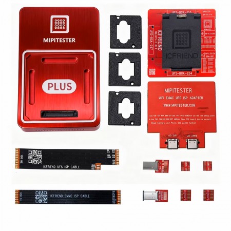 MiPi Plus Box + NB-UFS-5IN1 (153 / 254 /  297) Adapter + ISP Adapter + ISP Cable (Simplified Version)