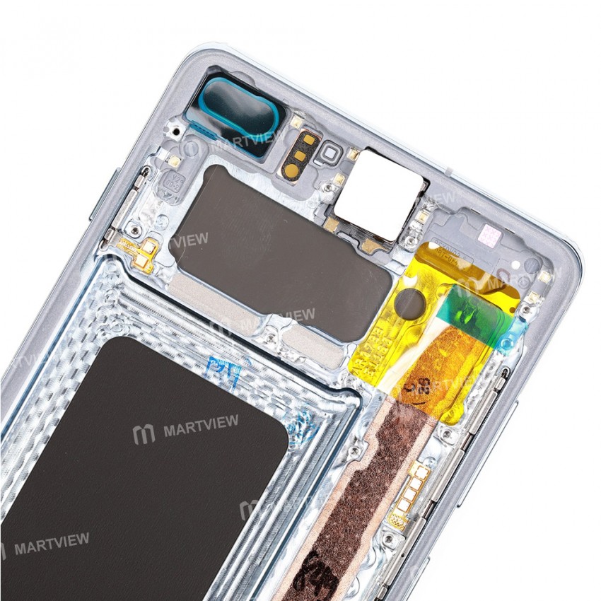 OLED LCD Display Touch Screen Digitizer Assembly with Frame Replacement for Samsung Galaxy S10 Plus