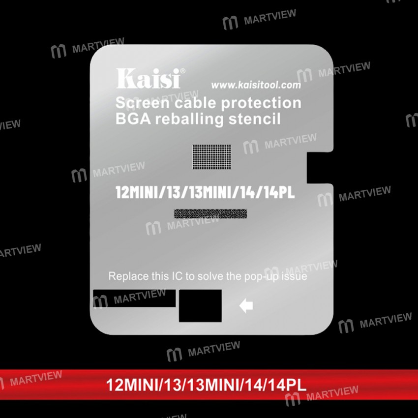 kaisi lcd-screen-cable-protection-bga-reballing-stencil-for-iphone-11-to-14pro-max-3
