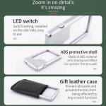 luxianzi portable-3x-6x-card-type-transparent-glass-magnifying-with-led-light-14