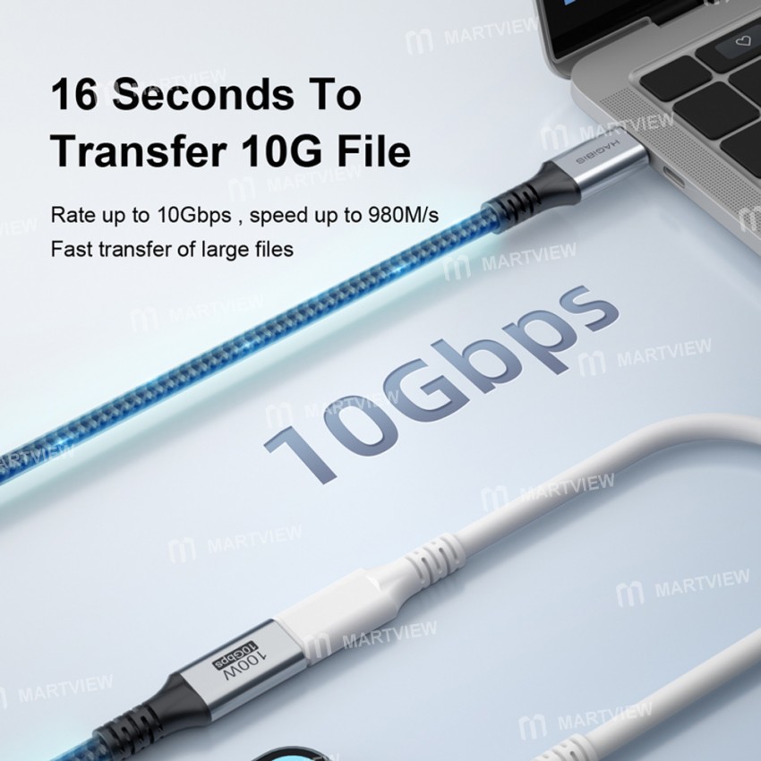 hagibis usb-32-gen2-type-c-10gbps-high-speed-transmission-pd-100w-charging-cable-3