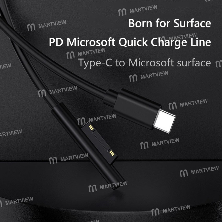 1.5M 15V/3A Magnetic Attraction Type-C Fast Charging Cable for Microsoft Surface Pro 3/4/5/6