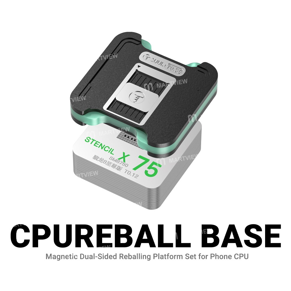 2uul bh17-cpu-reball-base-magnetic-dual-sided-bga-reballing-platform-set-for-iphone-android-2