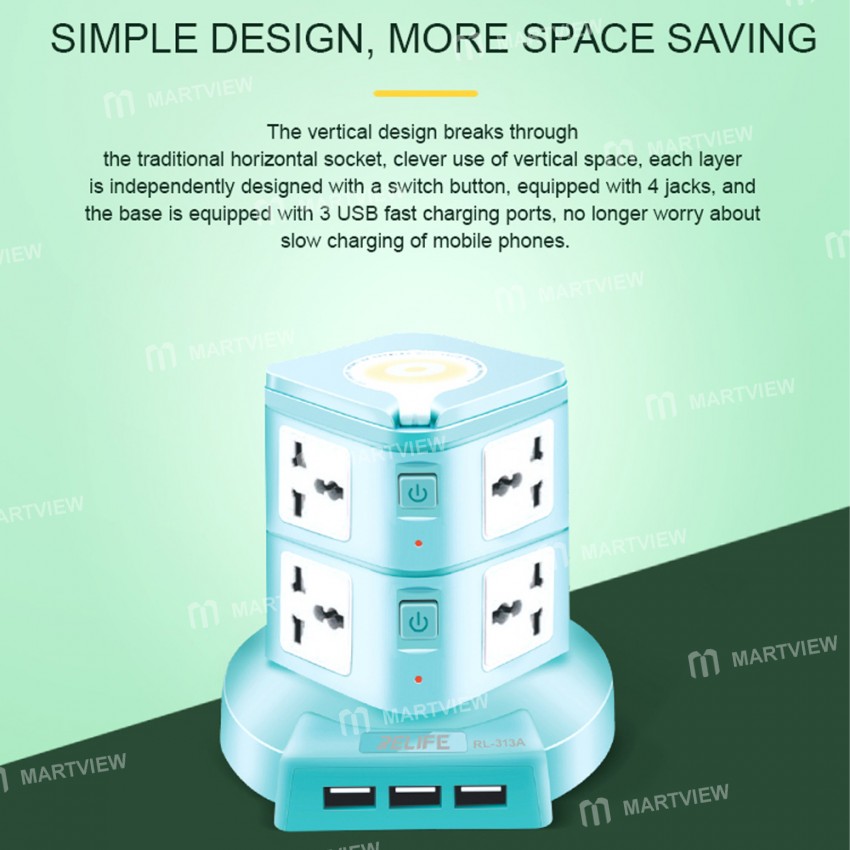 relife rl-313a-10a-multi-function-smart-power-socket-with-3-usb-fast-charge-port-9