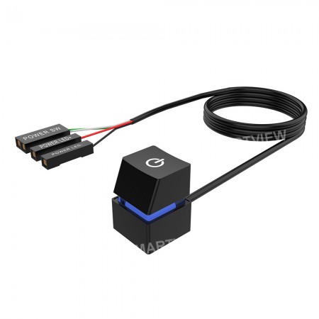 2M Colorful LED Lights Desktop Computer Switch Extension Cable for Home / Office