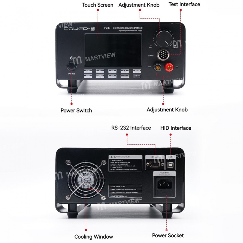 chargerlab power-z-p240-bidirectional-multi-protocol-digital-programmable-power-supply-6
