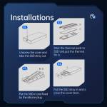 Orico M2R1 All Aluminum USB3.1 Gen2 RGB M2 NVMe SSD Enclosure for M2 NVMe SSD