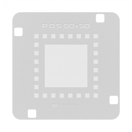 Martview RB-03 P:0.5 50x50 Universal BGA ICs Reballing Stencil Net