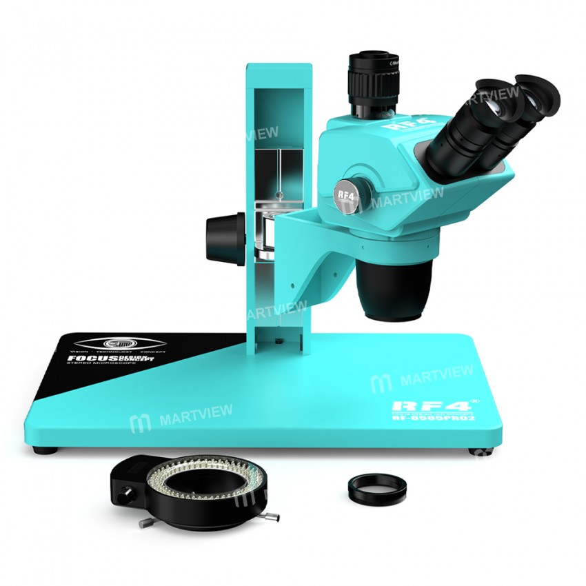 rf4 rf6565pro2-65-65x-synchronous-zoom-trinocular-stereo-microscope-with-focus-lifting-bracket-2